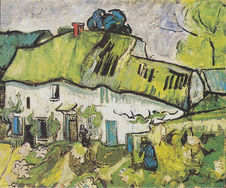Farmhouse with two figures
